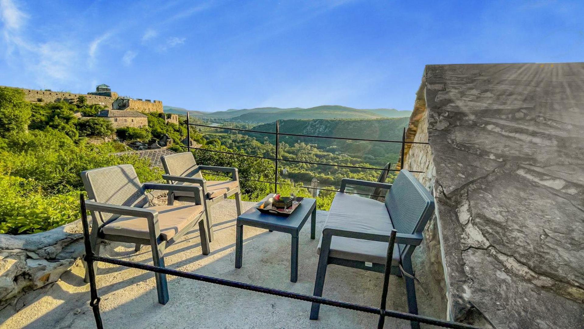 Villa Historic Pocitelj With Pool And Incredible Views On The River And Landmarks 外观 照片
